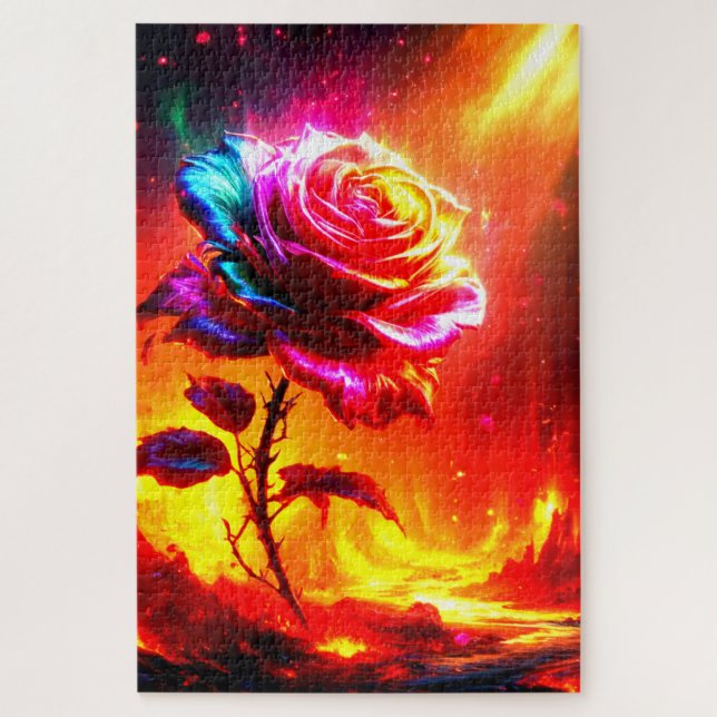 Rose Artwork Puzzle (Vertikal)