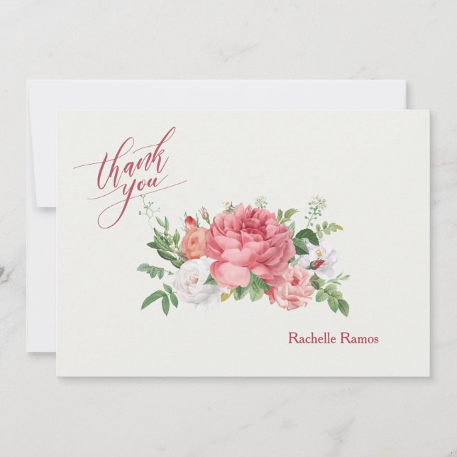 Rose auf der Bloom Stationery Card Einladung (Vorderseite)