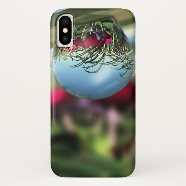 Rose auf Raindrops iPhone Case-Mate Hülle (Rückseite)