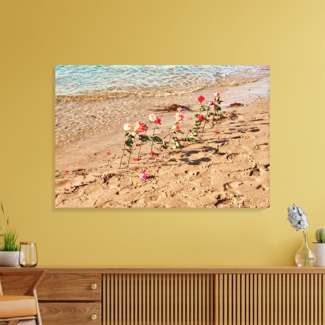 Rose auf See Leinwand (Insitu (Wohnzimmer))