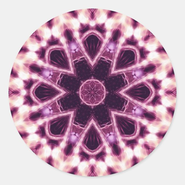 Rose-Aufkleber Runder Aufkleber (Vorderseite)