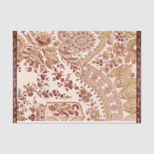 Rose aus Gold und Rot Seidenpapier