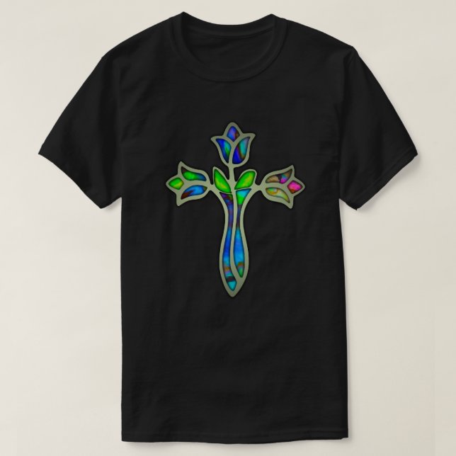 Rose aus Hartglas T-Shirt (Design vorne)