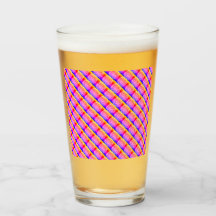 Rose aus RZ-Glas wie Kaleidoskop, Rot, Blau