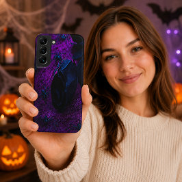 Rose aus schwarzem Material, Schwarze Spinnen Samsung Galaxy Hülle