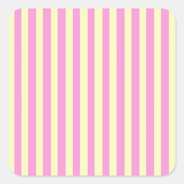 Rose Avenue Quadratischer Aufkleber (Vorderseite)