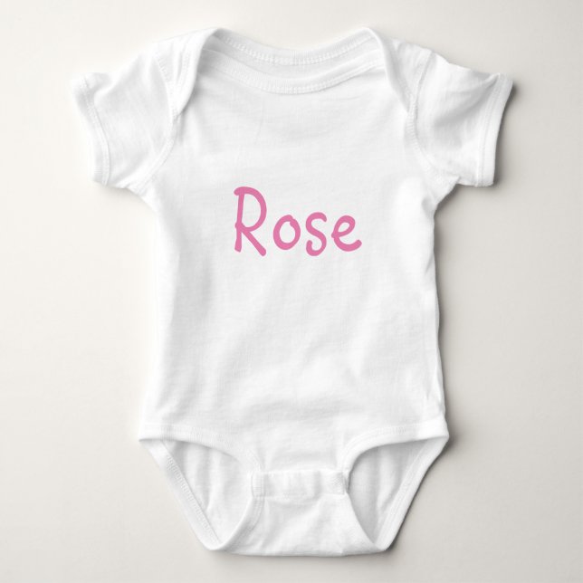 Rose Baby Strampler (Vorderseite)