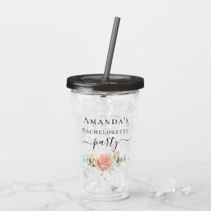Rose Bachelorette Acryltrinkbecher