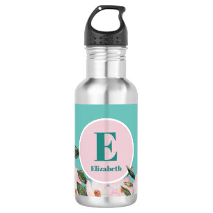 Rose Ballerina Monogramm Edelstahlflasche