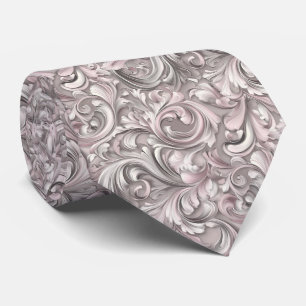Rose Barock Swirl Hochzeit Krawatte