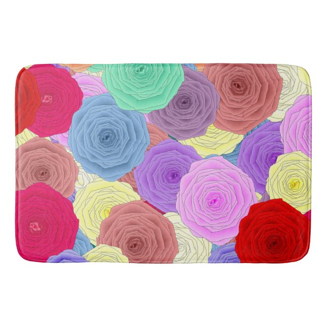Rose Bathmat Badematte (Vorderseite)