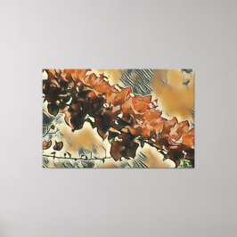 Rose Baum Kunst - Tan Trimming Leinwanddruck