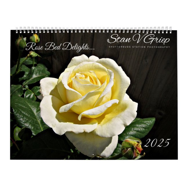 Rose Bed Delights - Mauerkalender 2025 von Stan Kalender (Titelbild)