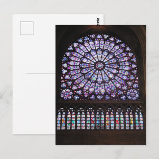 Rose bei der Kathedrale von Notre Dame Postkarte