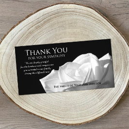 Rose Beileid Vielen Dank Memorial Foto-Karte Dankeskarte