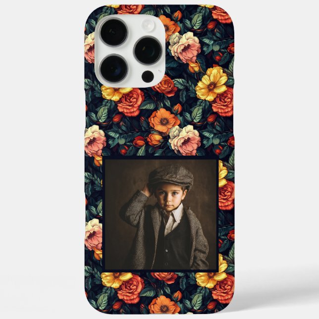 Rose benutzerdefinierter Foto Collage iPhone Case  (Rückseite)
