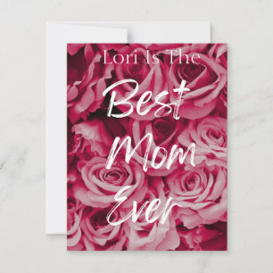 Rose + Beste Mama je Karte