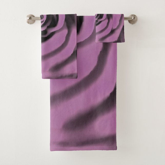 Rose "Big Dark Lavender" Badhandtuch Set (Insitu)