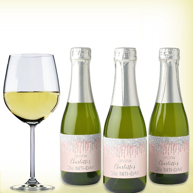 Rose Birthday Gold Glitzer Rosa Funkeln Silber (Von Creator hochgeladen)