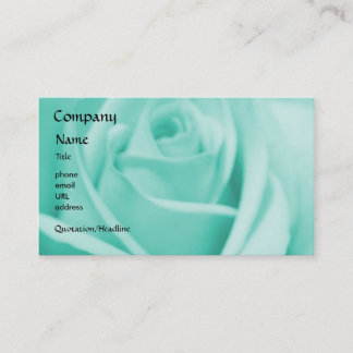 Rose - Blau - Geschäftskartenschablone Visitenkarte
