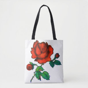 Rose Bloom Halftone Fine Art