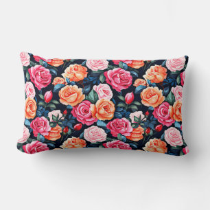 Rose Blooming Blume Muster-80037 Lendenkissen