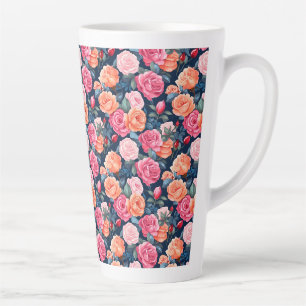 Rose Blooming Blume Muster-80037 Milchtasse