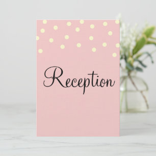 Rose Blue Monogram Empfang Einladung