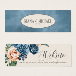 Rose Blue/Peach Wedding Website ID584