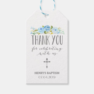 Rose Blue Religious Vielen Dank, dass Sie das Ge Geschenkanhänger