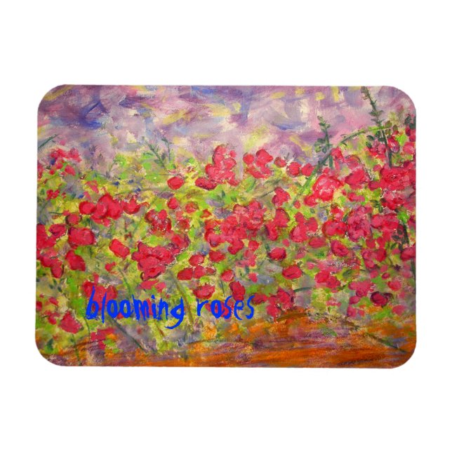 Rose blühen magnet (Horizontal)