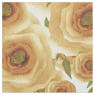 Rose Blume abstrakter Blumendruck Beigetöne Stoff