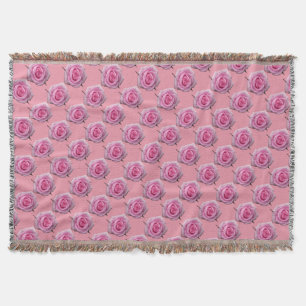 Rose Blume Blanket Rosenwirbel Decken Geschenk