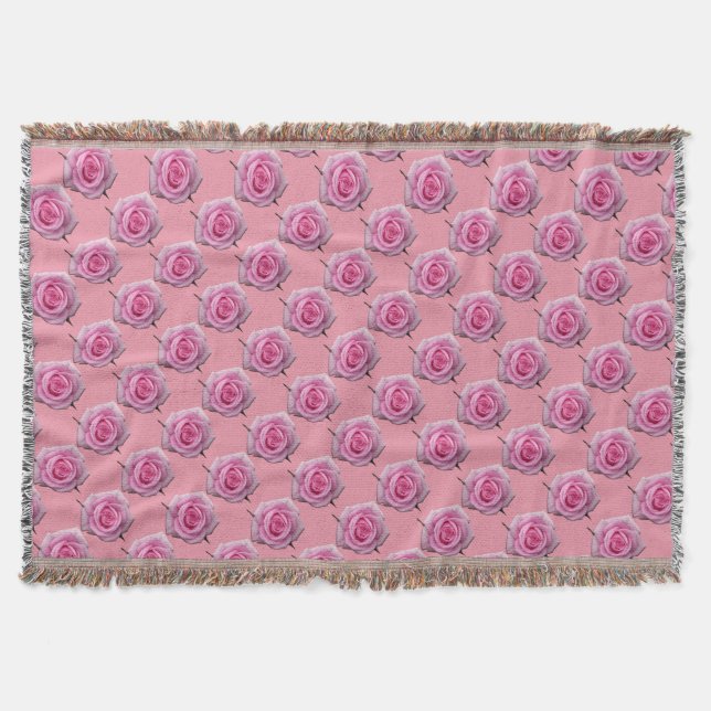 Rose Blume Blanket Rosenwirbel Decken Geschenk (Vorderseite)