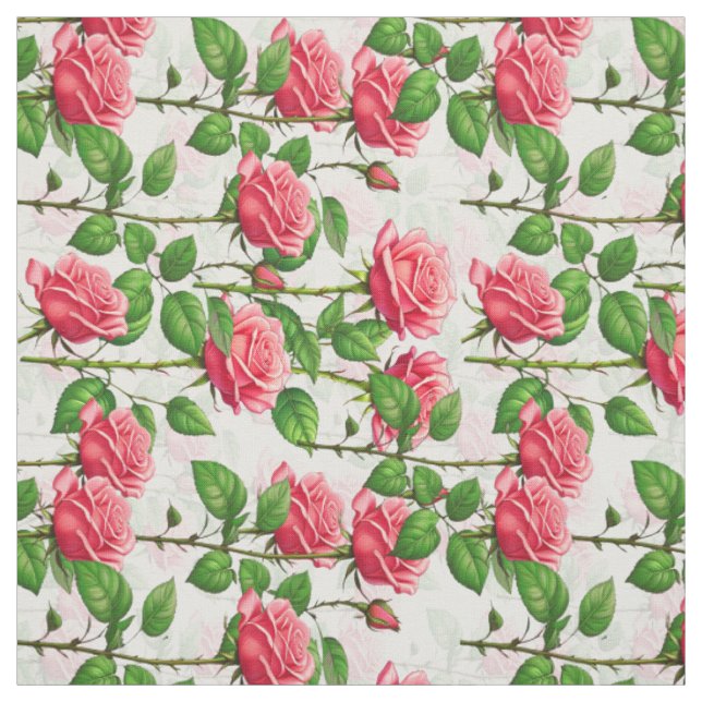 Rose Blume Blumenblättermuster Textil Stoff (Muster)