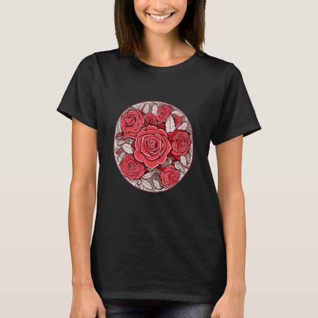 Rose Blume Blumengarten Hobby Gärtner T-Shirt (Vorderseite)