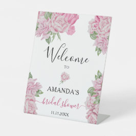 Rose Blume - Brautparty-Begrüßungszeichen Sockelschild