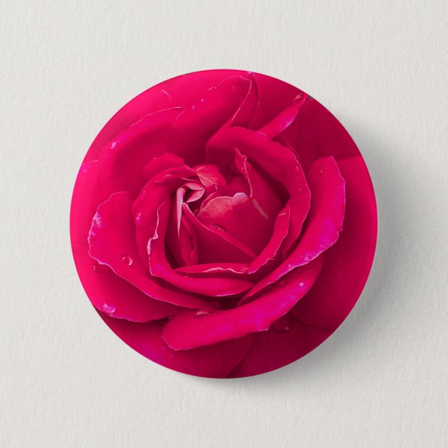Rose Blume Button (Vorderseite)
