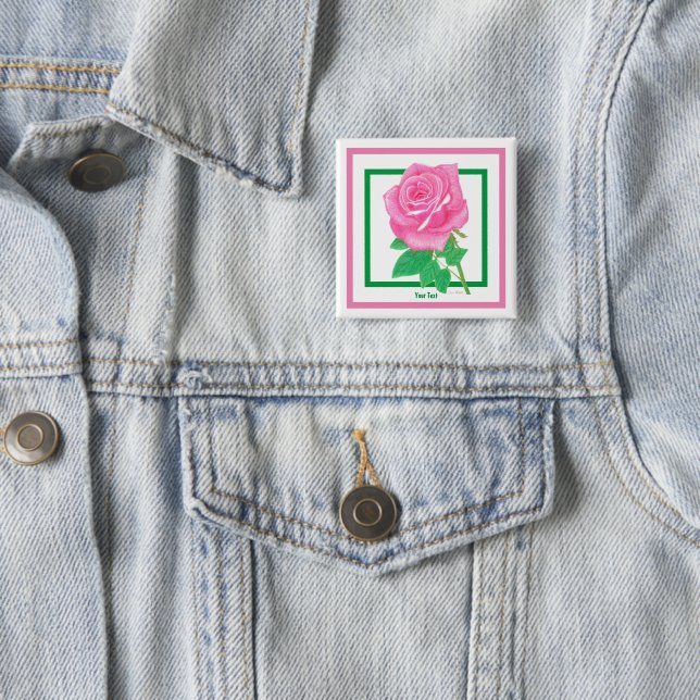 Rose Blume Button Button (Beispiel)