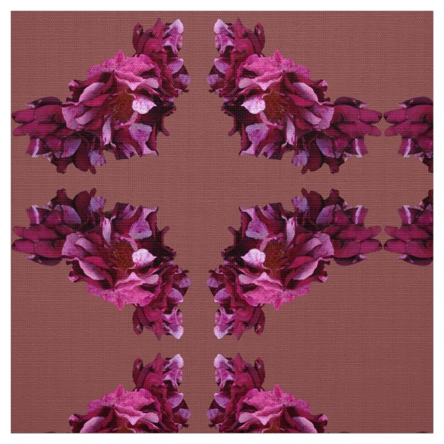 Rose Blume Custom Polyester Weave Fabric Stoff (Muster)