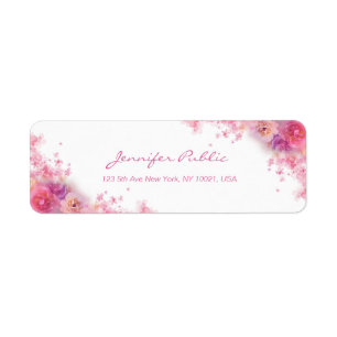 Rose Blume Elegante Handschrift Wasserfarbene Kuns