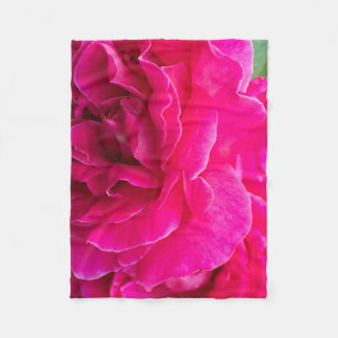 Rose Blume Fleecedecke