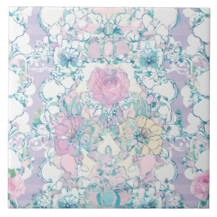 Rose Blume Fliese