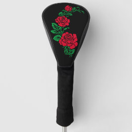 Rose Blume Golfkopfabdeckung Golf Headcover