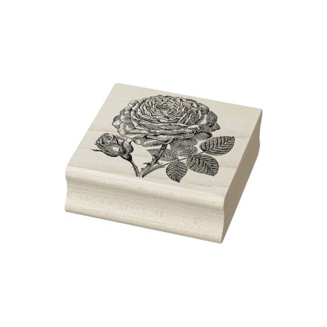 Rose Blume Gummi Briefmarke Gummistempel (Stempel)