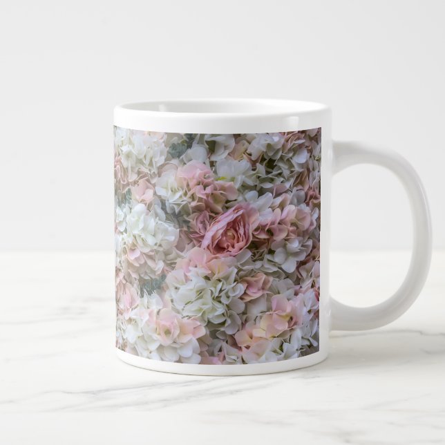 Rose Blume Jumbo-Tasse (Rechts)