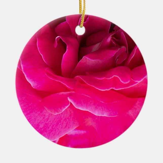 Rose Blume Keramikornament (Vorne)