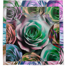 ROSE BLUME KÜNSTLERISCHER STIL DUSCHVORHANG