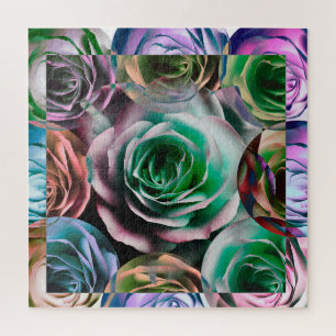 ROSE BLUME KÜNSTLERISCHER STIL PUZZLE
