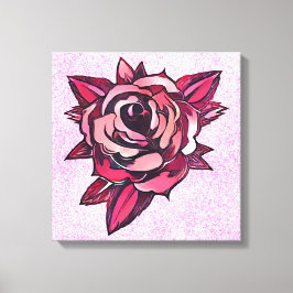 Rose Blume Leinwanddruck